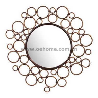 8485 Metal decorative wall mirrors for Hosipitality